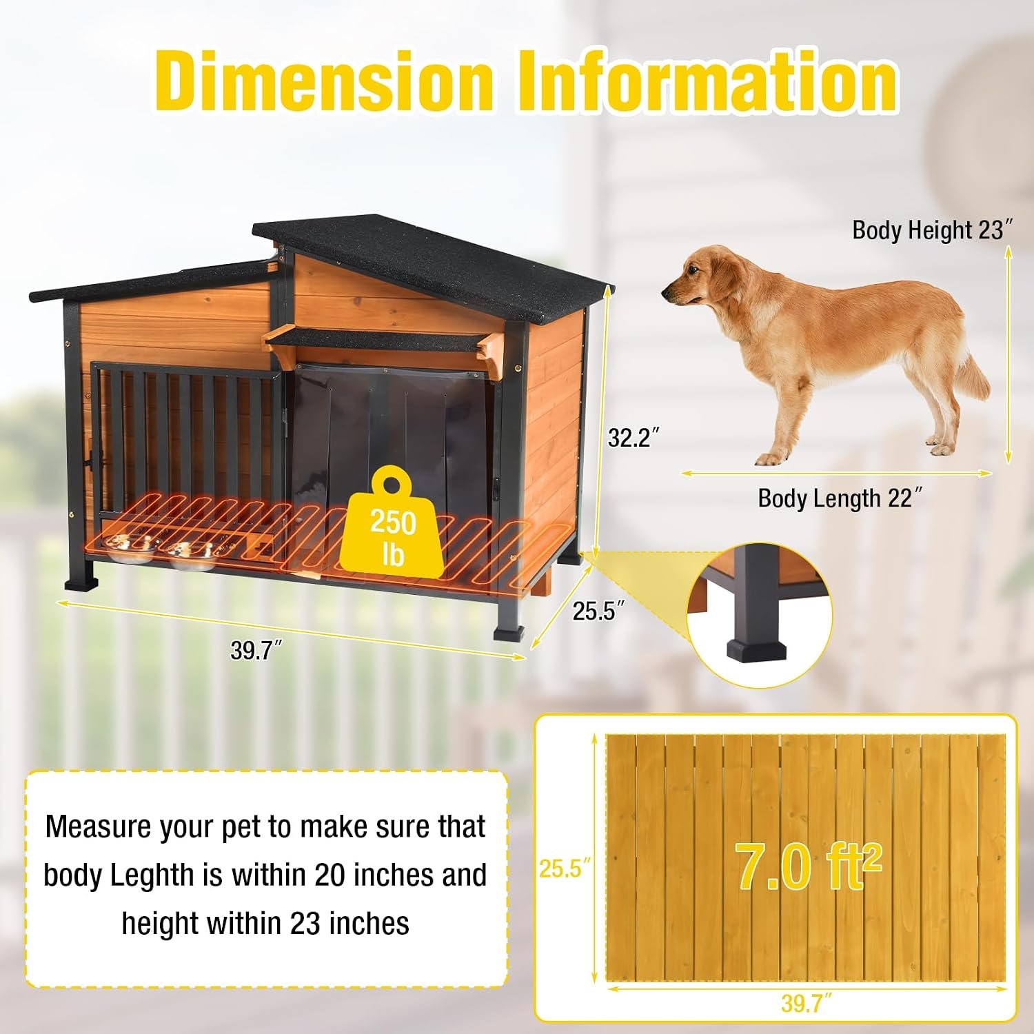 Heated Chew-Resistant Wooden Dog House - Image 7