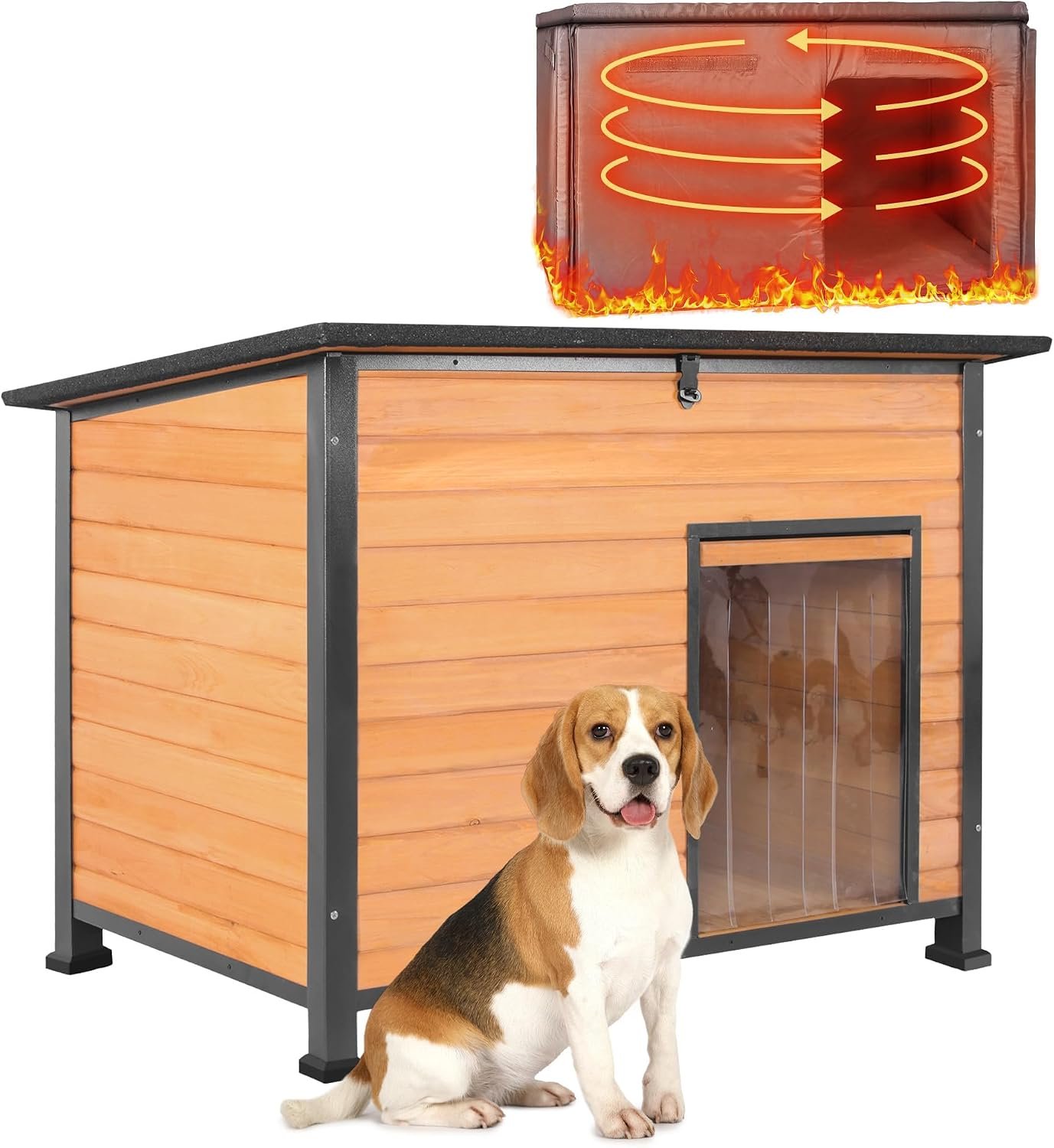 Large Insulated All-Season Wooden Dog House