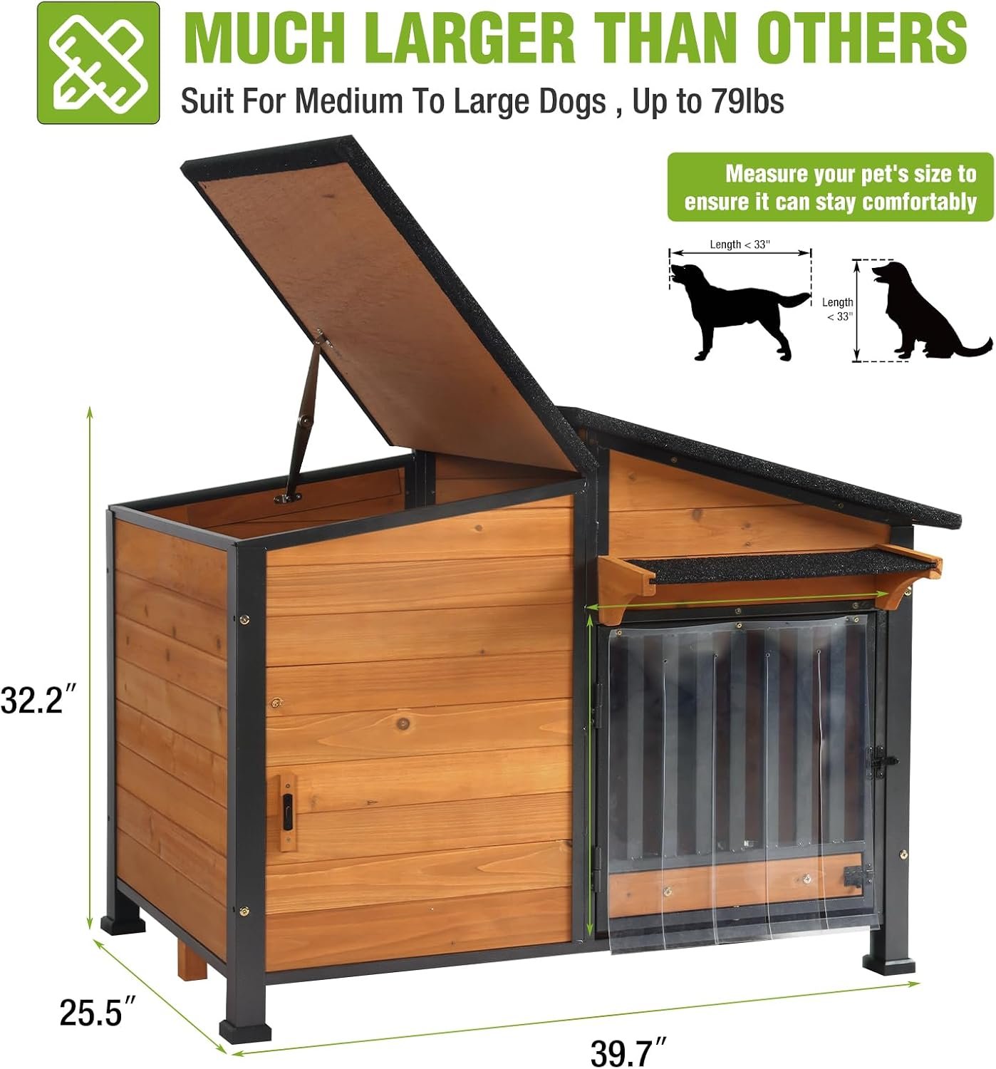 Weatherproof Dog House with Rotating Feeding Bowl - Image 7